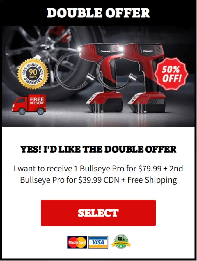Bullseye Pro package price 